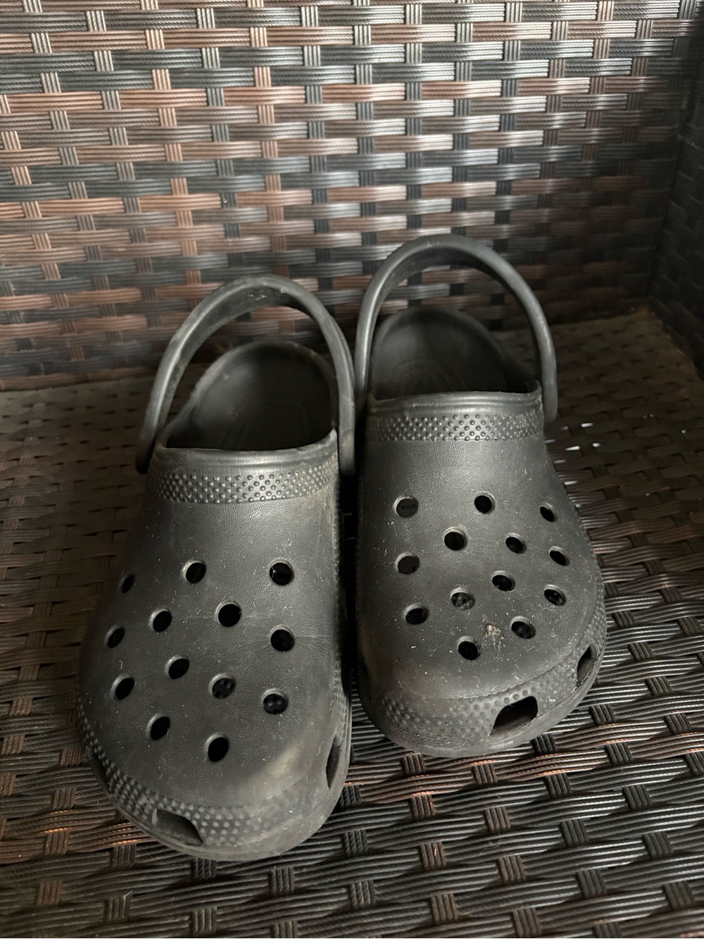Black Crocs Clogs Shoes W8 M6